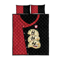 Poland Pierogi Quilt Bed Set Polish National Dumplings