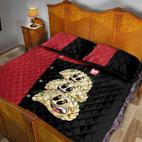 Poland Pierogi Quilt Bed Set Polish National Dumplings