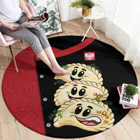 Poland Pierogi Round Carpet Polish National Dumplings