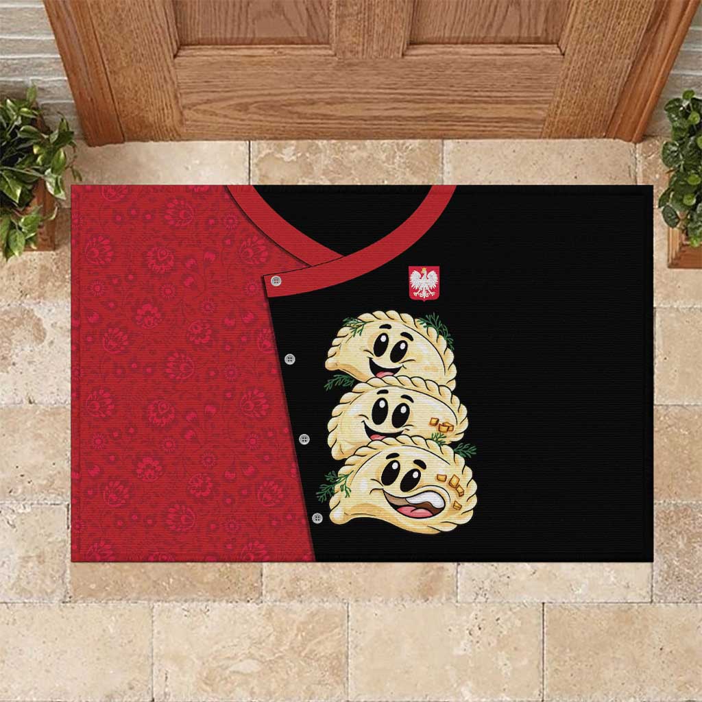 Poland Pierogi Rubber Doormat Polish National Dumplings