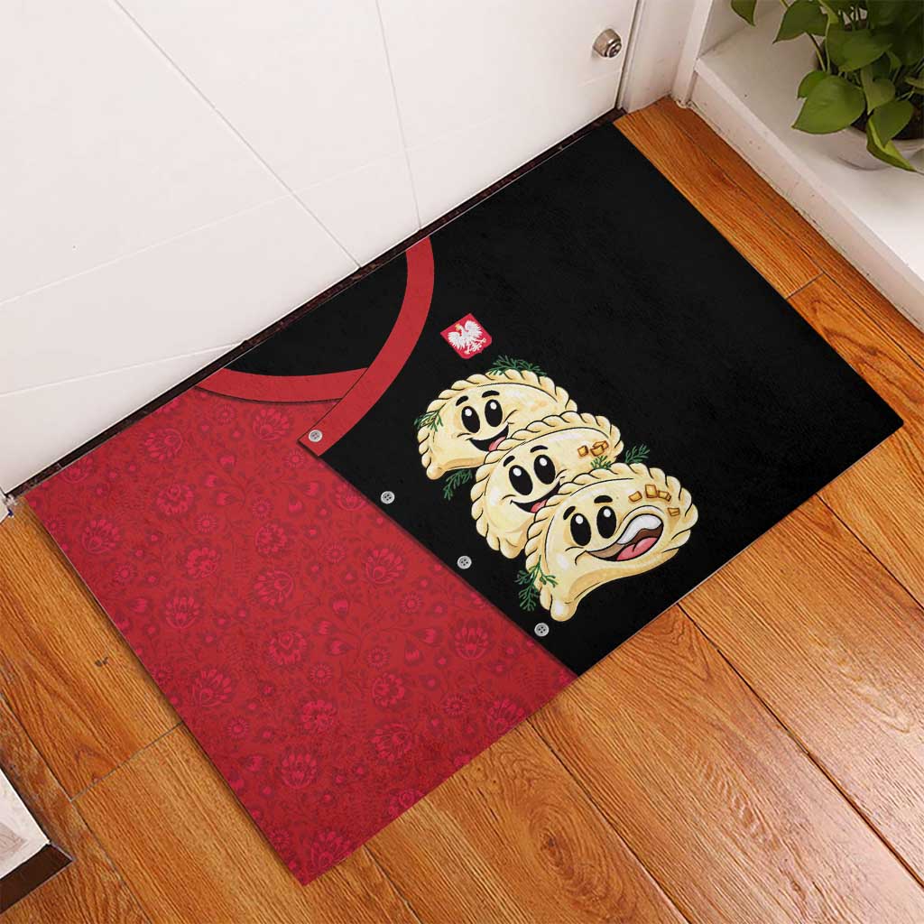 Poland Pierogi Rubber Doormat Polish National Dumplings