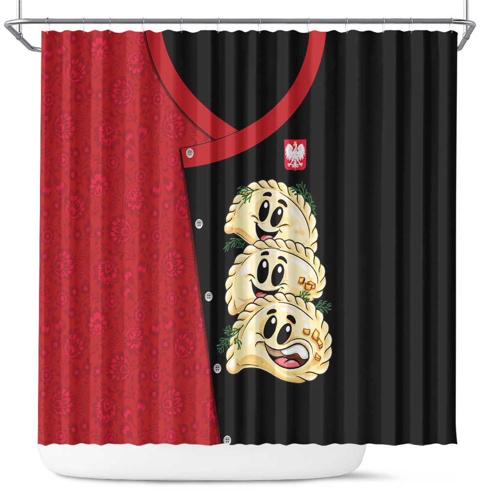 Poland Pierogi Shower Curtain Polish National Dumplings