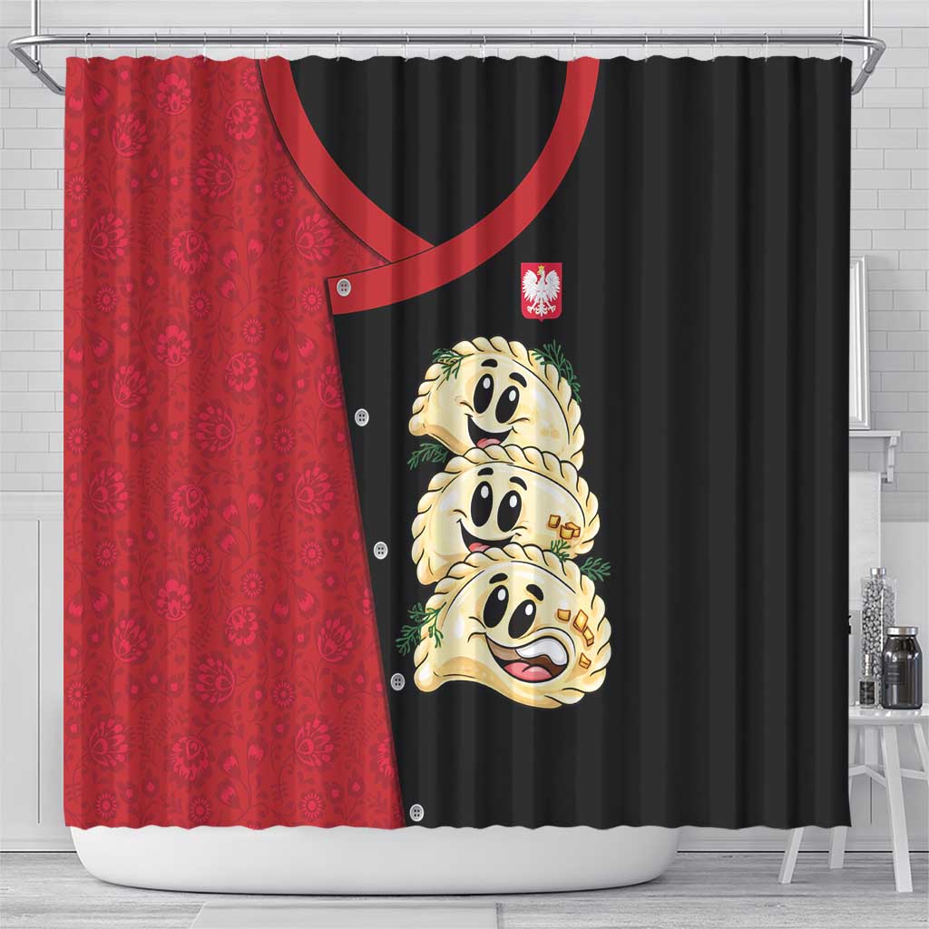 Poland Pierogi Shower Curtain Polish National Dumplings