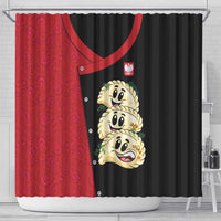 Poland Pierogi Shower Curtain Polish National Dumplings