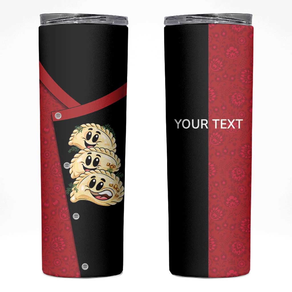 Personalized Poland Pierogi Skinny Tumbler Polish National Dumplings