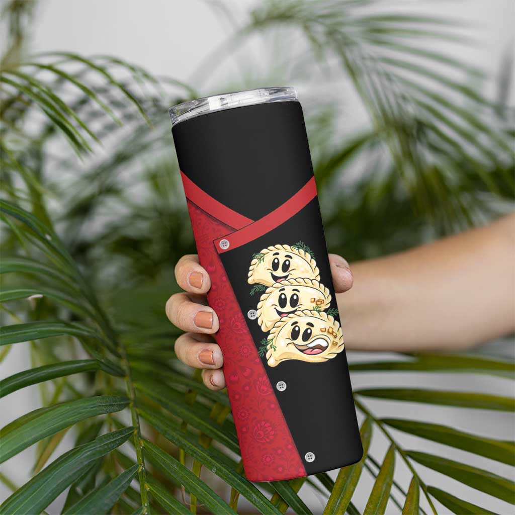 Personalized Poland Pierogi Skinny Tumbler Polish National Dumplings