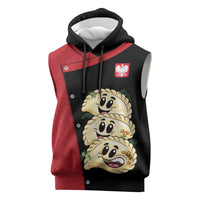 Personalized Poland Pierogi Sleeveless Hoodie Polish National Dumplings