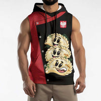 Personalized Poland Pierogi Sleeveless Hoodie Polish National Dumplings