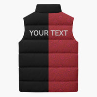 Personalized Poland Pierogi Sleeveless Puffer Jacket Polish National Dumplings