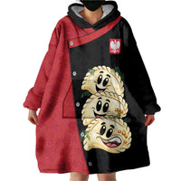 Personalized Poland Pierogi Wearable Blanket Hoodie Polish National Dumplings