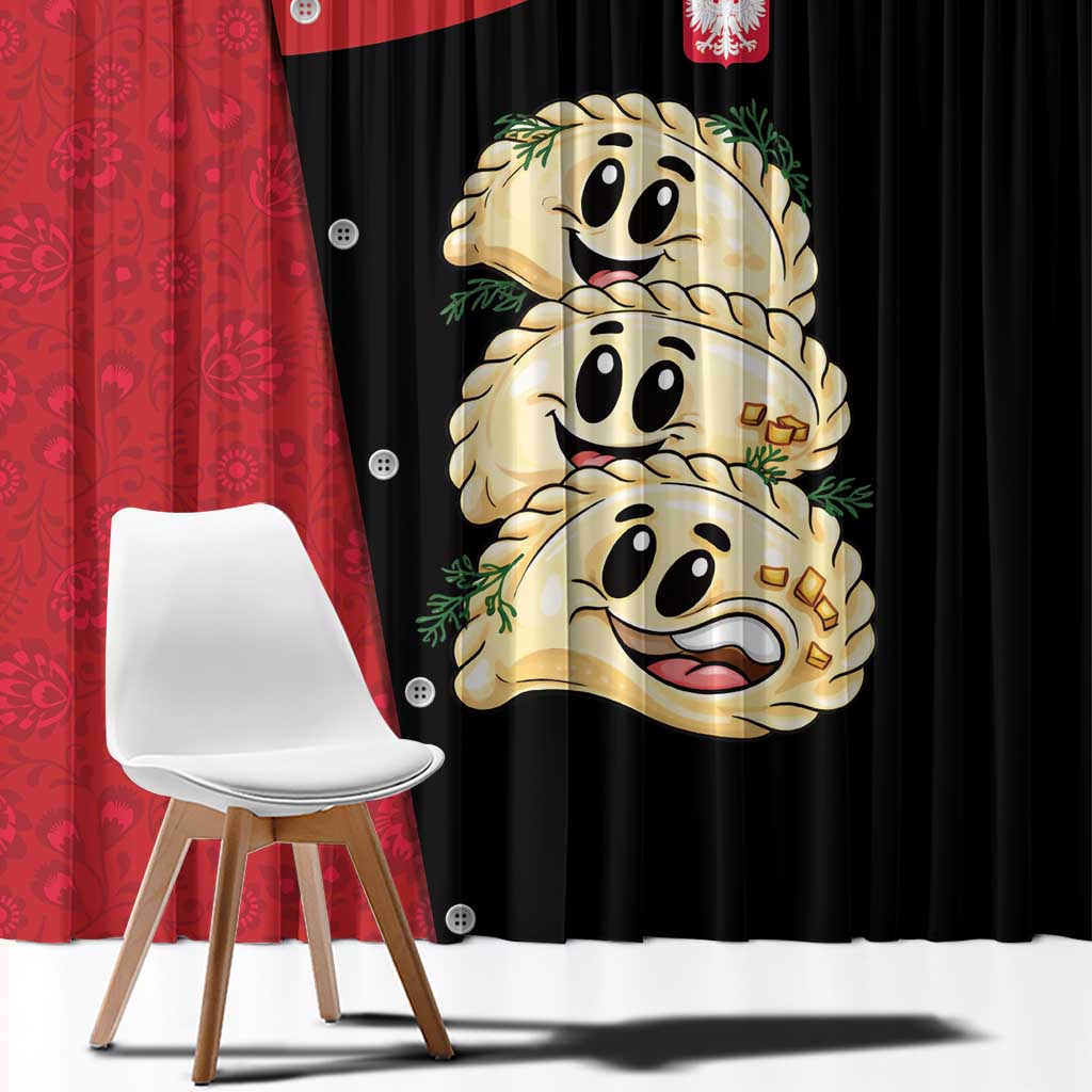 Poland Pierogi Window Curtain Polish National Dumplings