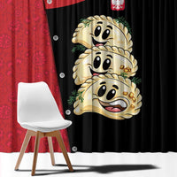 Poland Pierogi Window Curtain Polish National Dumplings