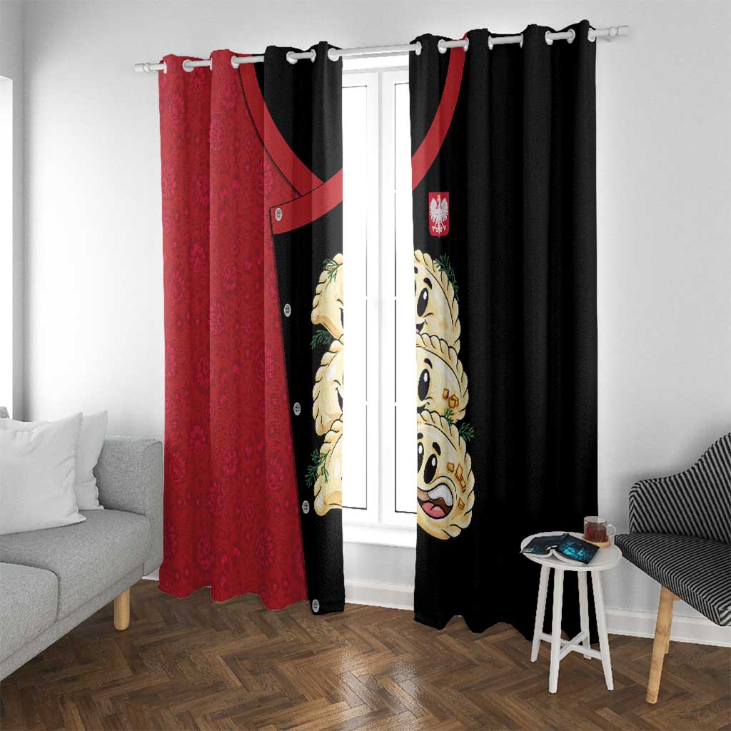 Poland Pierogi Window Curtain Polish National Dumplings