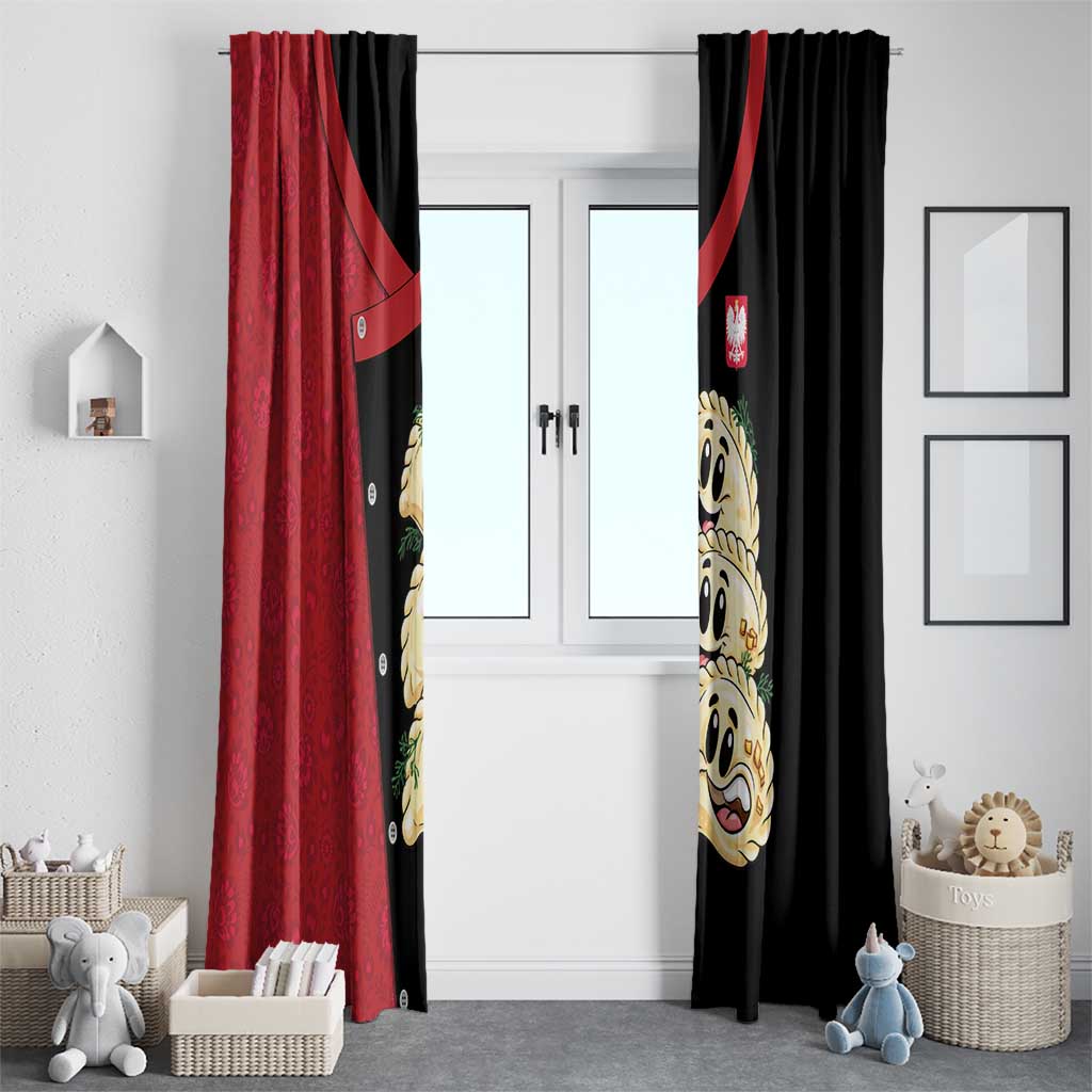 Poland Pierogi Window Curtain Polish National Dumplings
