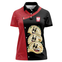 Personalized Poland Pierogi Women Polo Shirt Polish National Dumplings