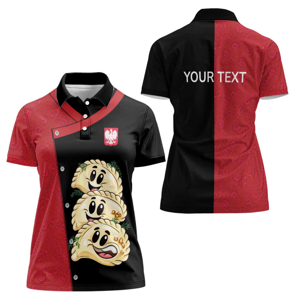 Personalized Poland Pierogi Women Polo Shirt Polish National Dumplings