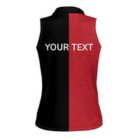 Personalized Poland Pierogi Women Sleeveless Polo Shirt Polish National Dumplings