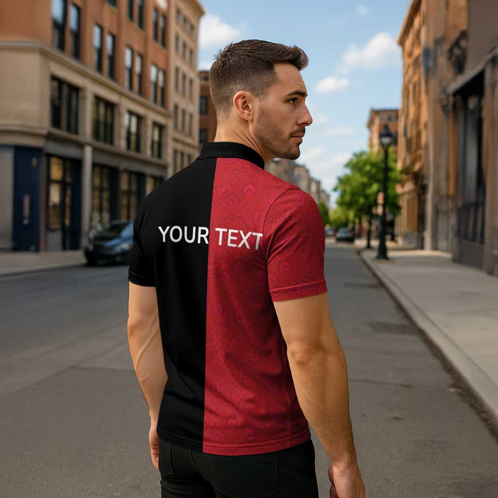 Personalized Poland Pierogi Zipper Polo Shirt Polish National Dumplings