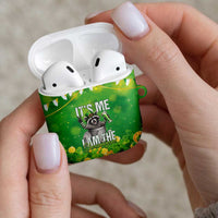 Funny Raccoon St Patrick's Day AirPods Case It's Me I Am the Shenanigans