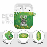 Funny Raccoon St Patrick's Day AirPods Case It's Me I Am the Shenanigans