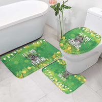 Funny Raccoon St Patrick's Day Bathroom Set It's Me I Am the Shenanigans