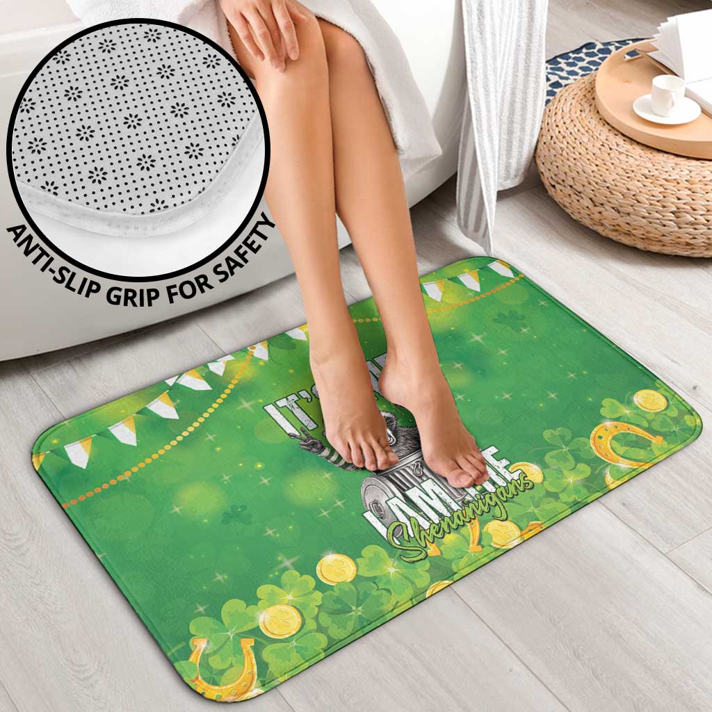 Funny Raccoon St Patrick's Day Bathroom Set It's Me I Am the Shenanigans