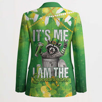 Funny Raccoon St Patrick's Day Blazer It's Me I Am the Shenanigans