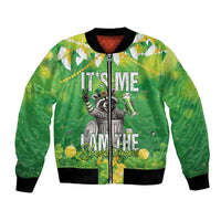 Funny Raccoon St Patrick's Day Bomber Jacket It's Me I Am the Shenanigans