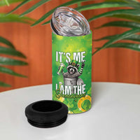 Funny Raccoon St Patrick's Day 4 in 1 Can Cooler Tumbler It's Me I Am the Shenanigans