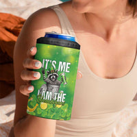 Funny Raccoon St Patrick's Day 4 in 1 Can Cooler Tumbler It's Me I Am the Shenanigans