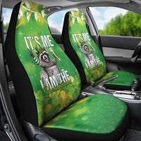 Funny Raccoon St Patrick's Day Car Seat Cover It's Me I Am the Shenanigans