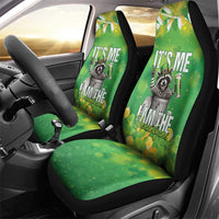 Funny Raccoon St Patrick's Day Car Seat Cover It's Me I Am the Shenanigans