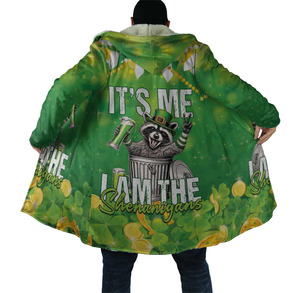 Funny Raccoon St Patrick's Day Cloak It's Me I Am the Shenanigans