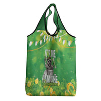 Funny Raccoon St Patrick's Day Grocery Bag It's Me I Am the Shenanigans