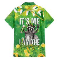 Funny Raccoon St Patrick's Day Hawaiian Shirt It's Me I Am the Shenanigans