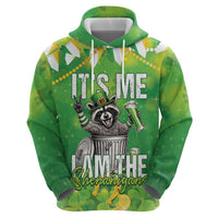 Funny Raccoon St Patrick's Day Hoodie It's Me I Am the Shenanigans