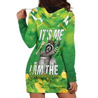 Funny Raccoon St Patrick's Day Hoodie Dress It's Me I Am the Shenanigans