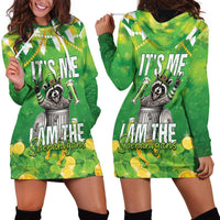 Funny Raccoon St Patrick's Day Hoodie Dress It's Me I Am the Shenanigans
