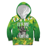 Funny Raccoon St Patrick's Day Kid Hoodie It's Me I Am the Shenanigans
