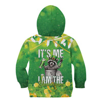 Funny Raccoon St Patrick's Day Kid Hoodie It's Me I Am the Shenanigans