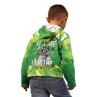 Funny Raccoon St Patrick's Day Kid Hoodie It's Me I Am the Shenanigans