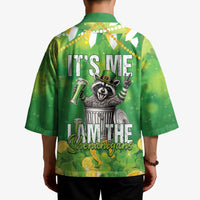 Funny Raccoon St Patrick's Day Kimono It's Me I Am the Shenanigans