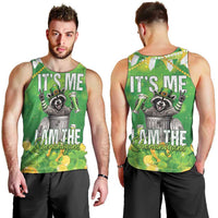 Funny Raccoon St Patrick's Day Men Tank Top It's Me I Am the Shenanigans