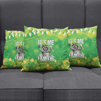 Funny Raccoon St Patrick's Day Pillow Cover It's Me I Am the Shenanigans