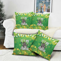 Funny Raccoon St Patrick's Day Pillow Cover It's Me I Am the Shenanigans