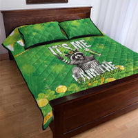 Funny Raccoon St Patrick's Day Quilt Bed Set It's Me I Am the Shenanigans