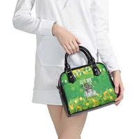 Funny Raccoon St Patrick's Day Shoulder Handbag It's Me I Am the Shenanigans