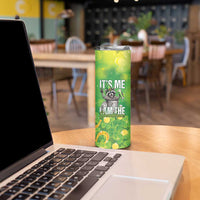Funny Raccoon St Patrick's Day Skinny Tumbler It's Me I Am the Shenanigans