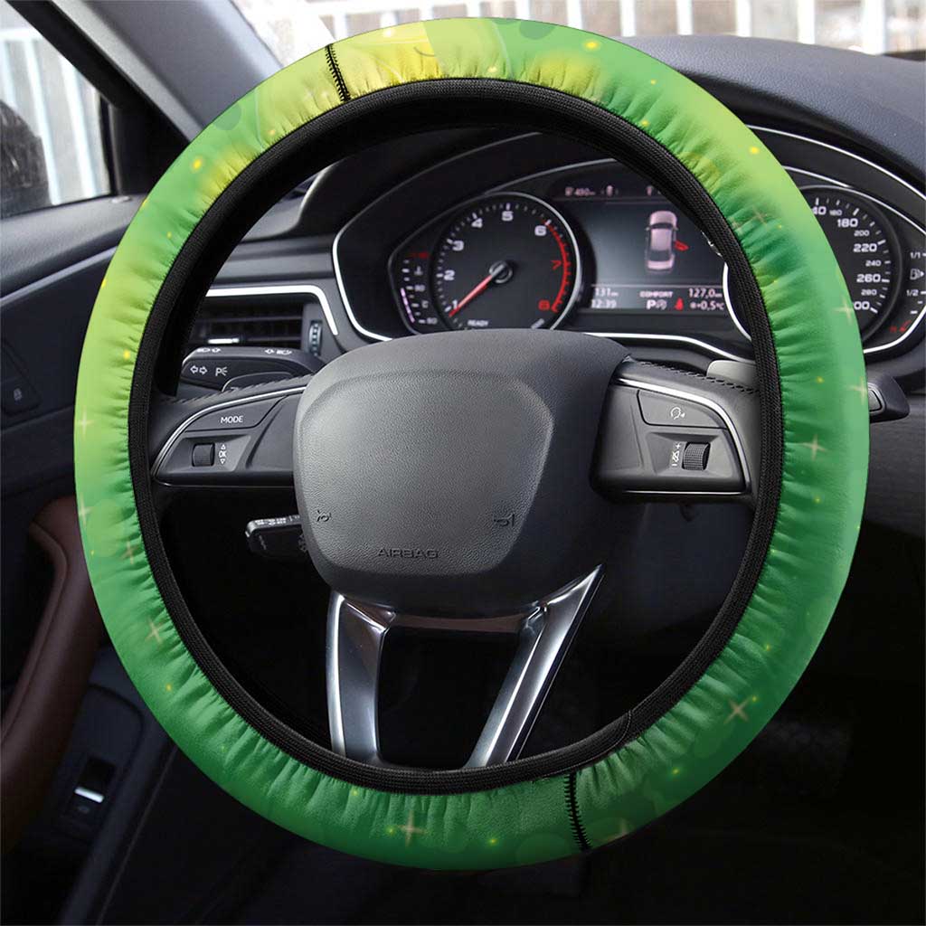 Funny Raccoon St Patrick's Day Steering Wheel Cover It's Me I Am the Shenanigans