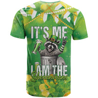 Funny Raccoon St Patrick's Day T Shirt It's Me I Am the Shenanigans